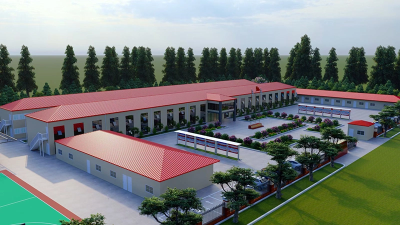 Temporary Office Prefabricated House Pre Fab Houses Container Prefab Steel House